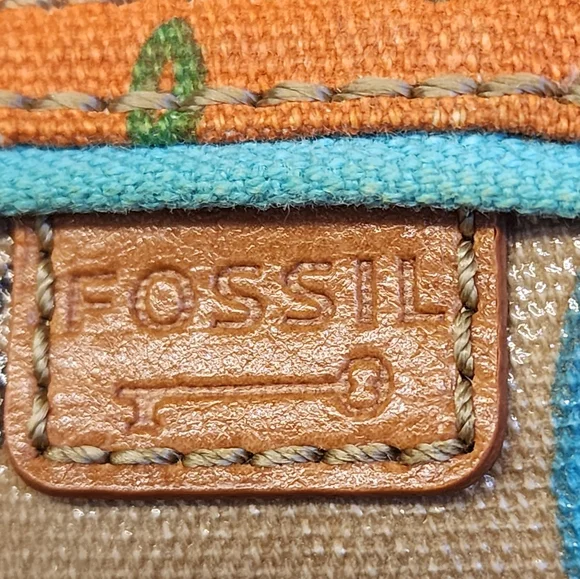 Fossil Vintage Birdcage Key-per Keyper Coated Canvas - Picture 7 of 13